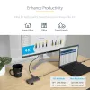 StarTech.com Adaptador multiporta USB-C – vídeo HDMI 4K 60Hz, hub USB-A de 3 portas 5Gbit/s, 100W USB Power Delivery Pass-Through/GbE/SD/MicroSD, cabo de 30cm, dock portátil para portátil