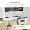 StarTech.com Adaptador multiporta USB-C – vídeo HDMI 4K 60Hz, hub USB-A de 3 portas 5Gbit/s, 100W USB Power Delivery Pass-Through/GbE/SD/MicroSD, cabo de 30cm, dock portátil para portátil