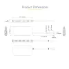 StarTech.com Adaptador multiporta USB-C – vídeo HDMI 4K 60Hz, hub USB-A de 3 portas 5Gbit/s, 100W USB Power Delivery Pass-Through/GbE/SD/MicroSD, cabo de 30cm, dock portátil para portátil