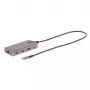 StarTech.com Adaptador multiporta USB-C para três monitores, HDMI e DisplayPort duplo 4K 60Hz + 4K 30Hz, hub USB de 3 portas 10Gbps, 100W PD Pass-Through, GbE, dock de viagem, Windows e ChromeOS