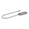 StarTech.com Adaptador multiporta USB-C para três monitores, HDMI e DisplayPort duplo 4K 60Hz + 4K 30Hz, hub USB de 3 portas 10Gbps, 100W PD Pass-Through, GbE, dock de viagem, Windows e ChromeOS