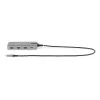 StarTech.com Adaptador multiporta USB-C para três monitores, HDMI e DisplayPort duplo 4K 60Hz + 4K 30Hz, hub USB de 3 portas 10Gbps, 100W PD Pass-Through, GbE, dock de viagem, Windows e ChromeOS