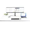 StarTech.com Adaptador multiporta USB-C para três monitores, HDMI e DisplayPort duplo 4K 60Hz + 4K 30Hz, hub USB de 3 portas 10Gbps, 100W PD Pass-Through, GbE, dock de viagem, Windows e ChromeOS