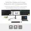 StarTech.com Adaptador multiporta USB-C para três monitores, HDMI e DisplayPort duplo 4K 60Hz + 4K 30Hz, hub USB de 3 portas 10Gbps, 100W PD Pass-Through, GbE, dock de viagem, Windows e ChromeOS