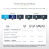 StarTech.com Adaptador multiporta USB-C para três monitores, HDMI e DisplayPort duplo 4K 60Hz + 4K 30Hz, hub USB de 3 portas 10Gbps, 100W PD Pass-Through, GbE, dock de viagem, Windows e ChromeOS