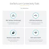 StarTech.com Adaptador multiporta USB-C para três monitores, HDMI e DisplayPort duplo 4K 60Hz + 4K 30Hz, hub USB de 3 portas 10Gbps, 100W PD Pass-Through, GbE, dock de viagem, Windows e ChromeOS