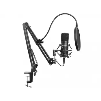 Sandberg Streamer Kit de microfone USB, microfone de estúdio, -27 dB, 30 - 16000 Hz, 24 bit, 96 kHz, unidirecional