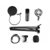 Sandberg Streamer Kit de microfone USB, microfone de estúdio, -27 dB, 30 - 16000 Hz, 24 bit, 96 kHz, unidirecional