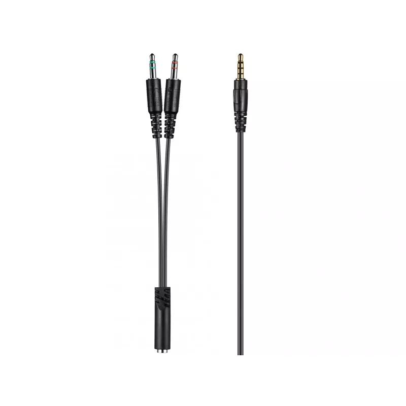 Sandberg Headset MiniJack Chat, com fios, chamadas/música, 20 - 20000 Hz, 180 g, headset, preto