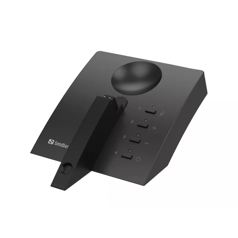 Sandberg 126-25 Bluetooth Earset Business Pro, auricular monoauricular com gancho, Bluetooth 5.0, 20–20000 Hz, preto/cinzento