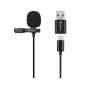 Sandberg Microfone de clipe USB Streamer, microfone lavalier/de lapela, -38 dB, 50 - 18000 Hz, 16 Bit, 48 kHz, 84 dB
