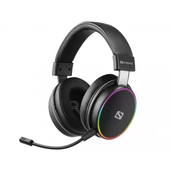 Sandberg Headset sem fios HeroBlaster, com fios e sem fios, 20 - 20000 Hz, gaming, 300 g, headset, preto