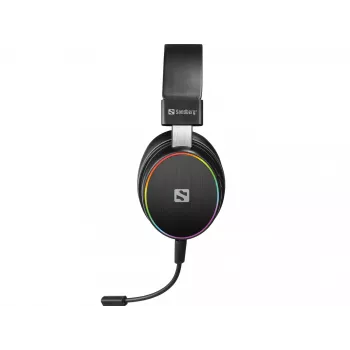 Sandberg Headset sem fios HeroBlaster, com fios e sem fios, 20 - 20000 Hz, gaming, 300 g, headset, preto