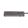 StarTech.com Adaptador multiporta USB-C, vídeo HDMI 4K 60Hz, hub USB de 3 portas 5Gbps, 100W Power Delivery Pass-Through, GbE, cabo de 30 cm, mini dock de viagem, dock para portátil