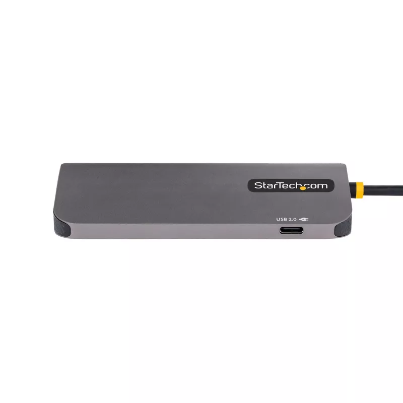 StarTech.com Adaptador multiporta USB-C, vídeo HDMI 4K 60Hz, hub USB de 3 portas 5Gbps, 100W Power Delivery Pass-Through, GbE, cabo de 30 cm, mini dock de viagem, dock para portátil