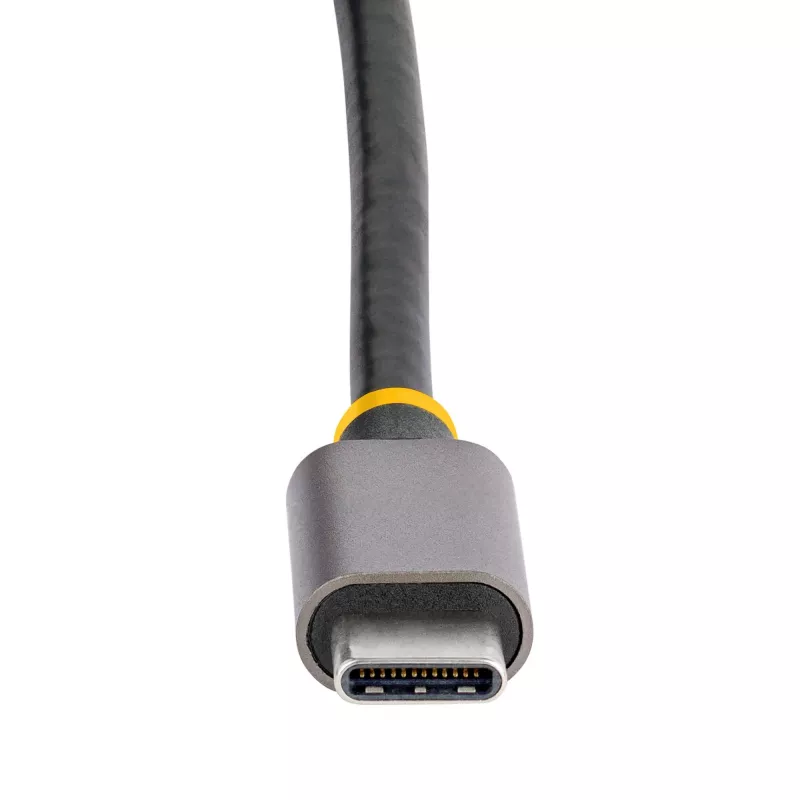 StarTech.com Adaptador multiporta USB-C, vídeo HDMI 4K 60Hz, hub USB de 3 portas 5Gbps, 100W Power Delivery Pass-Through, GbE, cabo de 30 cm, mini dock de viagem, dock para portátil