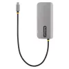 StarTech.com Adaptador multiporta USB-C, vídeo HDMI 4K 60Hz, hub USB de 3 portas 5Gbps, 100W Power Delivery Pass-Through, GbE, cabo de 30 cm, mini dock de viagem, dock para portátil