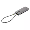 StarTech.com Adaptador multiporta USB-C, vídeo HDMI 4K 60Hz, hub USB de 3 portas 5Gbps, 100W Power Delivery Pass-Through, GbE, cabo de 30 cm, mini dock de viagem, dock para portátil