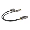 StarTech.com Cabo adaptador HDMI para DisplayPort de 30cm, conversor ativo 4K 60Hz HDMI 2.0 para DP 1.2, HDR, alimentação por bus USB, fonte HDMI para monitor DisplayPort para portáteis/PCs