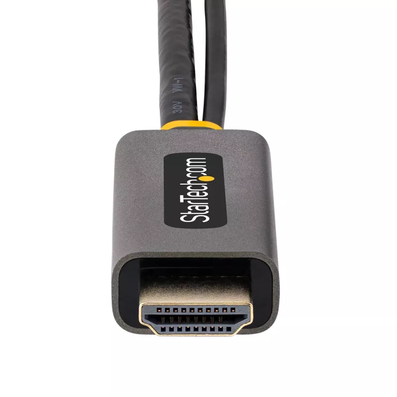 StarTech.com Cabo adaptador HDMI para DisplayPort de 30cm, conversor ativo 4K 60Hz HDMI 2.0 para DP 1.2, HDR, alimentação por bus USB, fonte HDMI para monitor DisplayPort para portáteis/PCs
