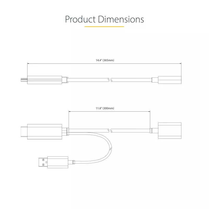 StarTech.com Cabo adaptador HDMI para DisplayPort de 30cm, conversor ativo 4K 60Hz HDMI 2.0 para DP 1.2, HDR, alimentação por bus USB, fonte HDMI para monitor DisplayPort para portáteis/PCs