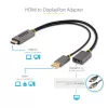 StarTech.com Cabo adaptador HDMI para DisplayPort de 30cm, conversor ativo 4K 60Hz HDMI 2.0 para DP 1.2, HDR, alimentação por bus USB, fonte HDMI para monitor DisplayPort para portáteis/PCs