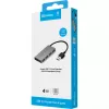 Sandberg Hub de bolso USB 3.0 4 portas, USB 3.2 Gen 1 (3.1 Gen 1) Type-A, USB 3.2 Gen 1 (3.1 Gen 1) Type-A, 5000 Mbit/s, branco, alumínio, RoHS