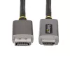 StarTech.com Cabo adaptador DisplayPort para HDMI de 2 m, 8K 60Hz, 4K 144Hz, HDR10, conversor de vídeo ativo DP 1.4 para HDMI 2.1, desktop DisplayPort para monitor HDMI, M/M - cabo DisplayPort para HDMI