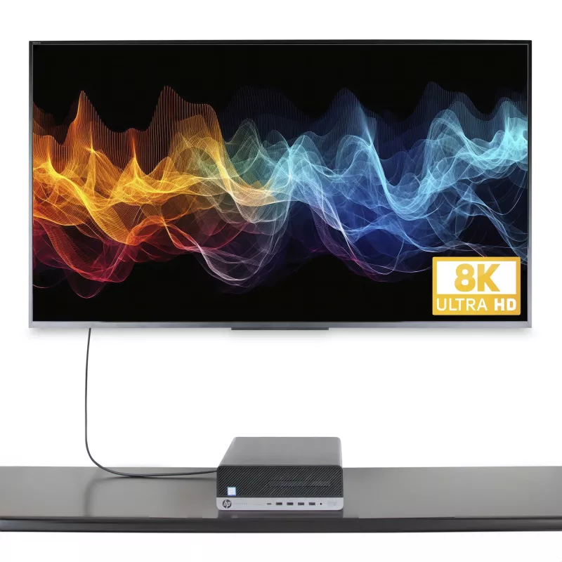 StarTech.com Cabo adaptador DisplayPort para HDMI de 2 m, 8K 60Hz, 4K 144Hz, HDR10, conversor de vídeo ativo DP 1.4 para HDMI 2.1, desktop DisplayPort para monitor HDMI, M/M - cabo DisplayPort para HDMI