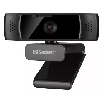 Sandberg Webcam USB Autofocus DualMic, 2,07 MP, 1920 x 1080 píxeis, Full HD, 30 fps, 70°, 70°