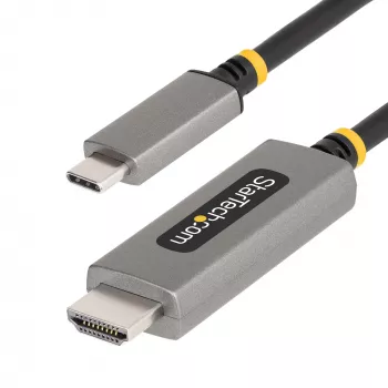 StarTech.com Cabo adaptador USB-C para HDMI de 1m, 8K 60Hz, 4K 144Hz, HDR10, cabo conversor de vídeo USB Type-C para HDMI 2.1, compatível com USB-C DP Alt Mode/USB4/Thunderbolt 3/4 – portátil USB-C para monitor HDMI