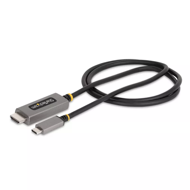 StarTech.com Cabo adaptador USB-C para HDMI de 1m, 8K 60Hz, 4K 144Hz, HDR10, cabo conversor de vídeo USB Type-C para HDMI 2.1, compatível com USB-C DP Alt Mode/USB4/Thunderbolt 3/4 – portátil USB-C para monitor HDMI