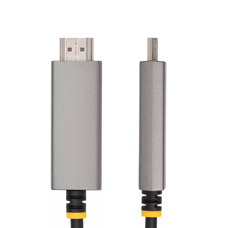 StarTech.com Cabo adaptador USB-C para HDMI de 6ft (2m), 8K 60Hz, 4K 144Hz, HDR10, cabo conversor de vídeo USB Type-C para HDMI 2.1, compatível com USB-C DP Alt Mode/USB4/Thunderbolt 3/4 – portátil USB-C para monitor HDMI