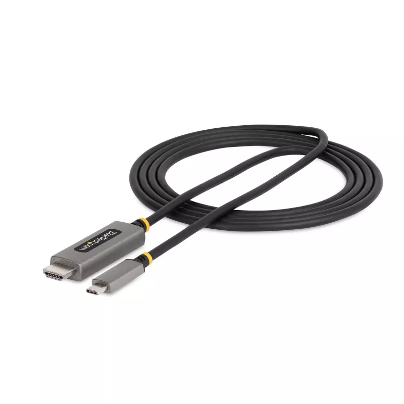 StarTech.com Cabo adaptador USB-C para HDMI de 6ft (2m), 8K 60Hz, 4K 144Hz, HDR10, cabo conversor de vídeo USB Type-C para HDMI 2.1, compatível com USB-C DP Alt Mode/USB4/Thunderbolt 3/4 – portátil USB-C para monitor HDMI