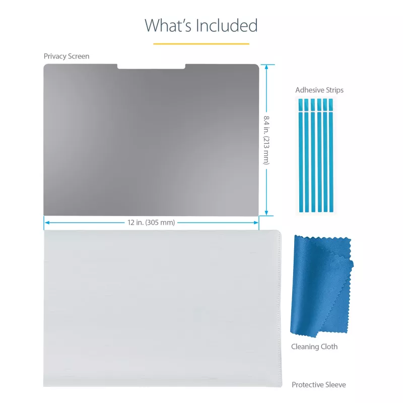 StarTech.com Película de privacidade para Surface Laptop / Surface Book 13,5 polegadas, filtro de privacidade antirreflexo com redução de 51% de luz azul, proteção de ecrã com ângulo de visão ±30°, superfície mate