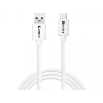 Sandberg USB-C 3.1 USB-A 3.0 1M, 1 m, USB A, USB C, USB 3.2 Gen 1 (3.1 Gen 1), macho/macho, branco