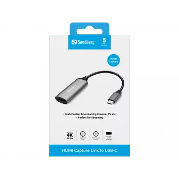 Sandberg HDMI Capture Link para USB-C