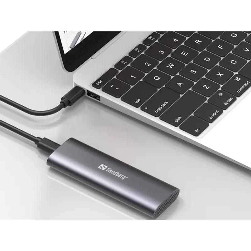 Caixa Sandberg USB 3.2 para SSD M.2+NVMe