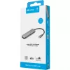 Sandberg 136-41 hub de USB-C para 4x USB-C, USB-C 3.1, 10 Gbit/s, alumínio, cabo de 0,15 m