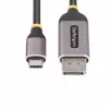 Cabo adaptador StarTech.com USB-C para DisplayPort de 3m, 8K 60Hz, 4K 144Hz, HDR, cabo conversor de vídeo USB Type-C para DP 1.4, compatível com USB4/Thunderbolt 3/4
