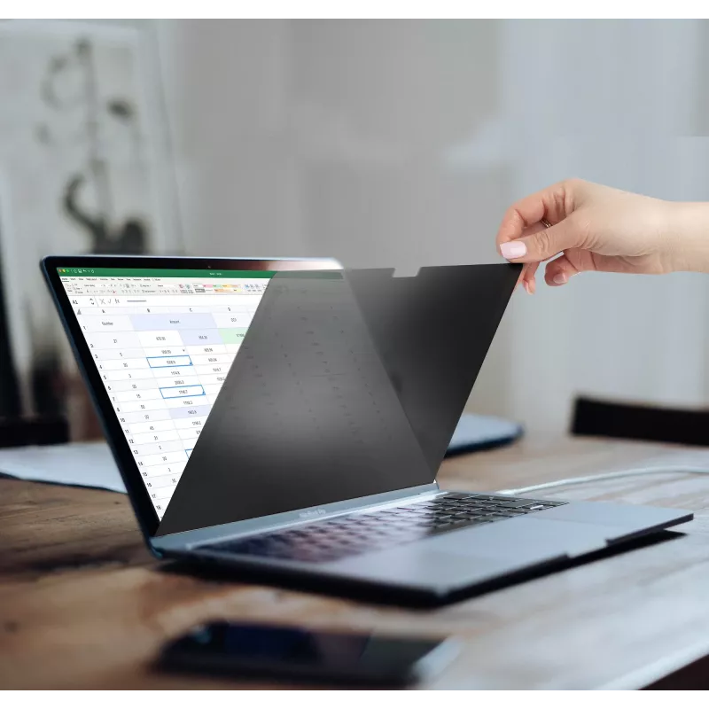 Película de privacidade StarTech.com para portátil MacBook Pro 21/23 de 14 polegadas, filtro de privacidade antirreflexo com redução de 51% de luz azul, proteção para ecrã com ângulo de visão de ±30°, lados reversíveis mate/brilhante