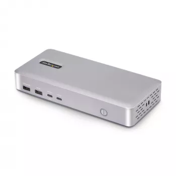 Docking station StarTech.com USB4 para dois monitores, HDMI duplo 4K 120Hz ou único 8K 60Hz, carregamento de portátil 100W, 2,5GbE, dock USB-C multi-monitor, sem drivers