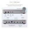 Docking station StarTech.com USB4 para dois monitores, HDMI duplo 4K 120Hz ou único 8K 60Hz, carregamento de portátil 100W, 2,5GbE, dock USB-C multi-monitor, sem drivers