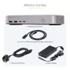 Docking station StarTech.com USB4 para dois monitores, HDMI duplo 4K 120Hz ou único 8K 60Hz, carregamento de portátil 100W, 2,5GbE, dock USB-C multi-monitor, sem drivers