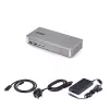 Docking station StarTech.com USB4 para dois monitores, HDMI duplo 4K 120Hz ou único 8K 60Hz, carregamento de portátil 100W, 2,5GbE, dock USB-C multi-monitor, sem drivers