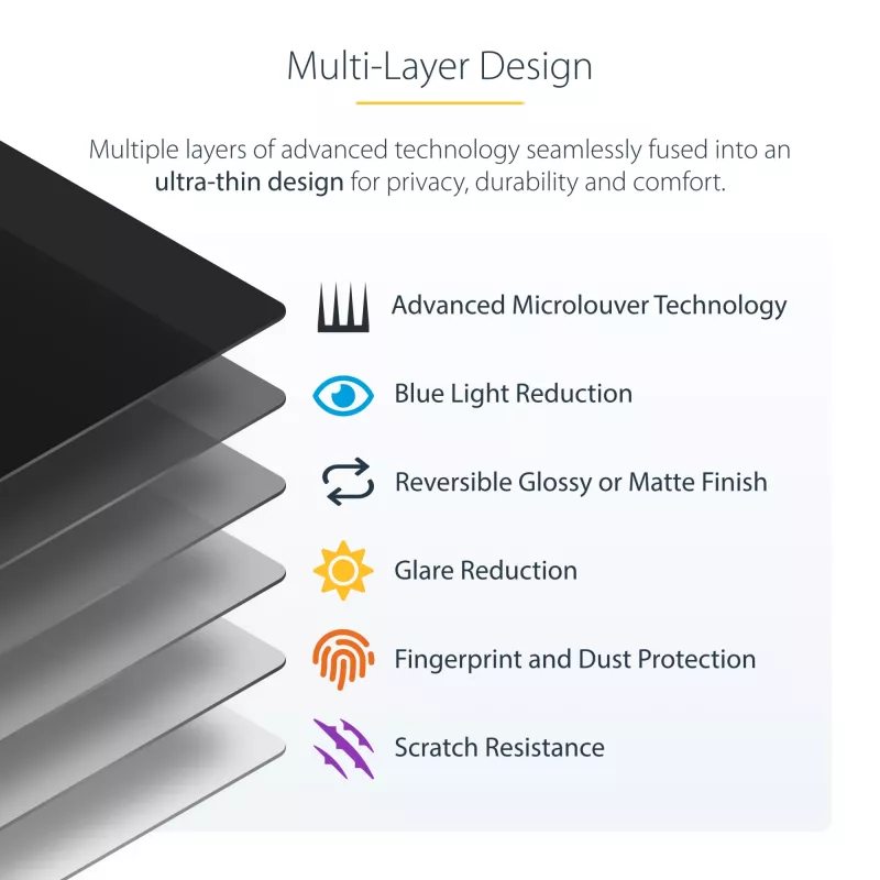 Película de privacidade StarTech.com para MacBook Air de 15 polegadas 2023, removível e reversível, filtro de privacidade antirreflexo, proteção magnética para ecrã de portátil com redução de 51% de luz azul