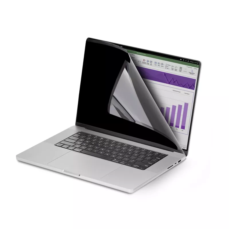 Filtro de privacidade StarTech.com para portátil MacBook Pro 21/23 de 16 polegadas, filtro de privacidade antirreflexo removível e reversível, proteção magnética para ecrã de portátil com redução de 51% de luz azul