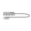 Adaptador multiportas StarTech.com USB-C com dongle USB-C para USB-A acoplado, HDMI duplo (4K30Hz/1080p60Hz), 3x USB-A 5Gbps, mini dock de viagem, docking station para portátil, cabo de 1,3ft/40cm