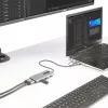 Adaptador multiportas StarTech.com USB-C com dongle USB-C para USB-A acoplado, HDMI duplo (4K30Hz/1080p60Hz), 3x USB-A 5Gbps, mini dock de viagem, docking station para portátil, cabo de 1,3ft/40cm