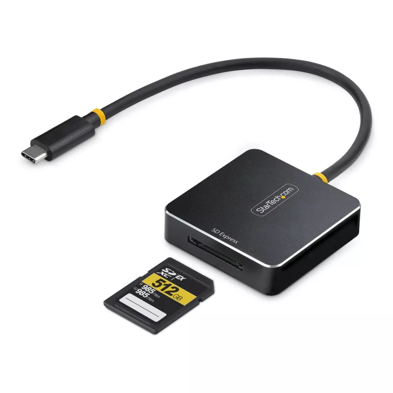 Leitor de cartões StarTech.com 1B-USB-C-SDE-ADAPTER USB 3.2 Gen 2 (3.1 Gen 2) Type-C preto